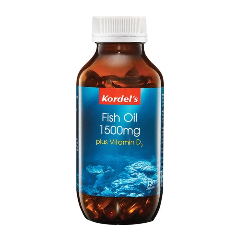 Kordel's Fish Oil 1500mg Plus D3 120's
