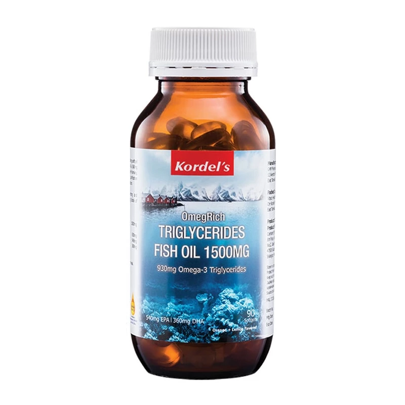 Kordel's OmegRich Triglycerides Fish Oil 1500mg 90's