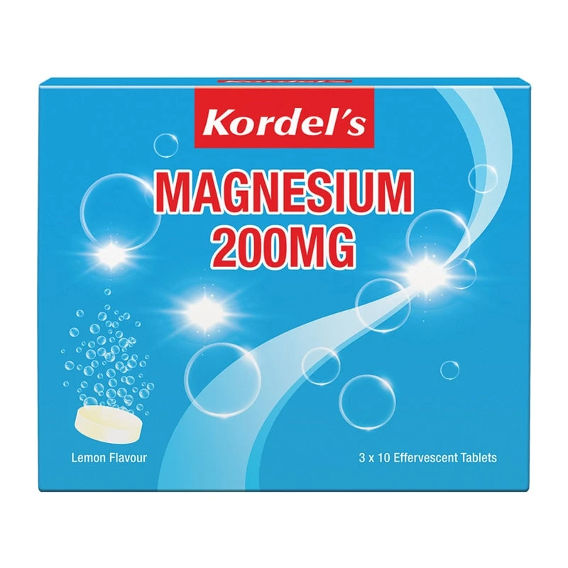 Kordel's Magnesium 200mg Effervescent 3 x 10's For Sports Performance