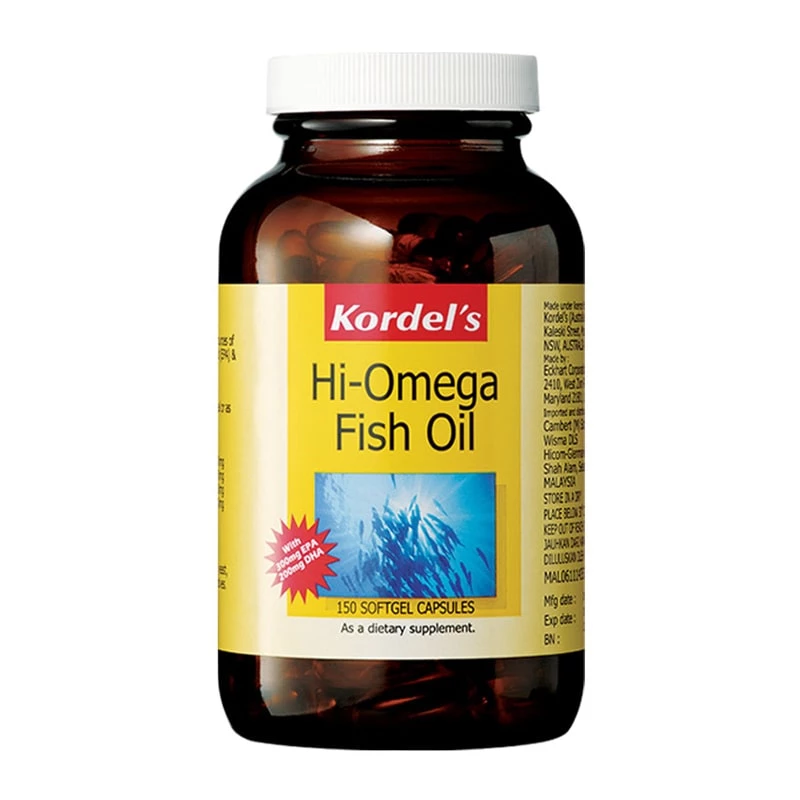 Kordel's Hi-Omega Fish Oil 150's With High Omega