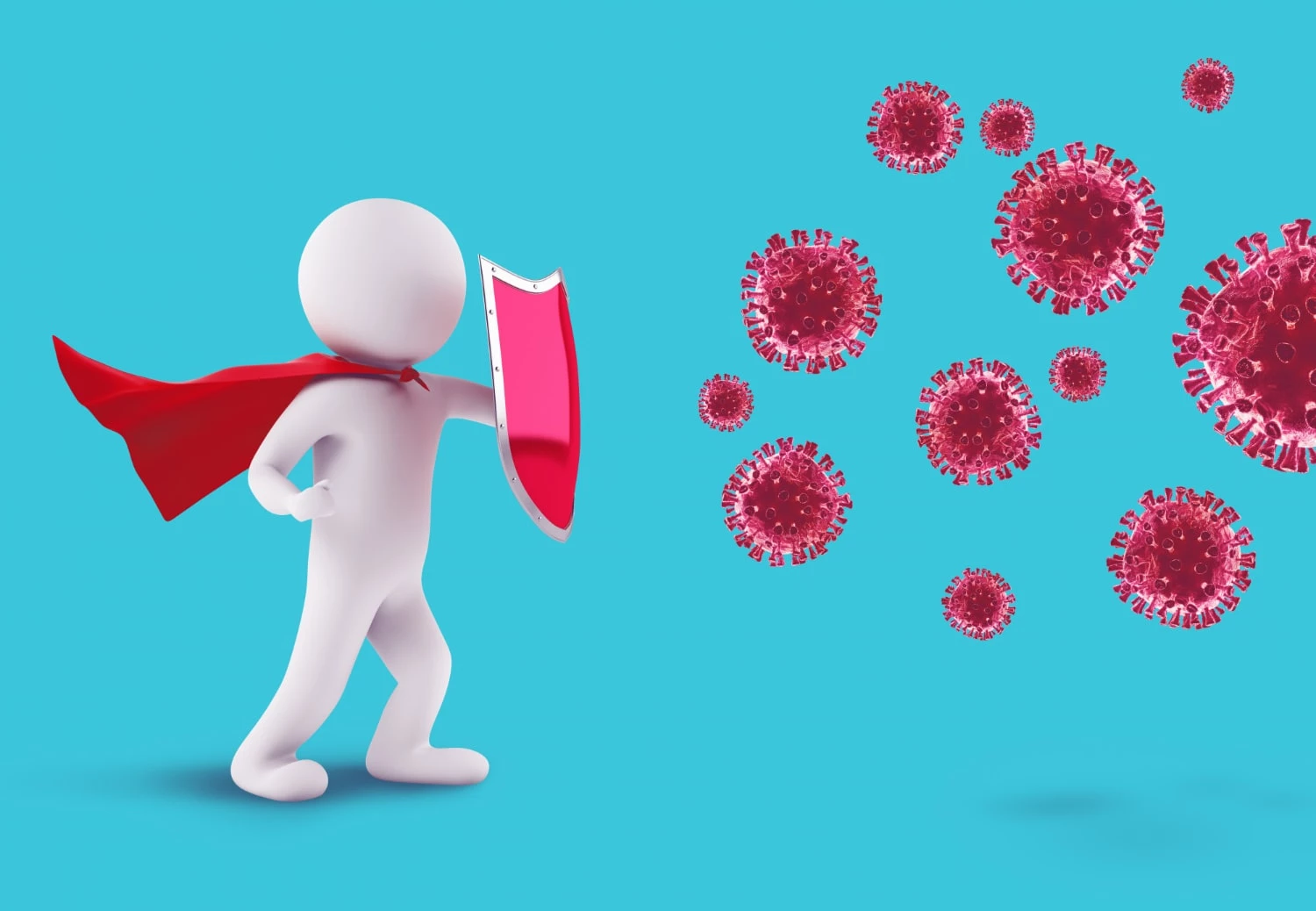 Concept Fight Defensive Immunity Against Virus