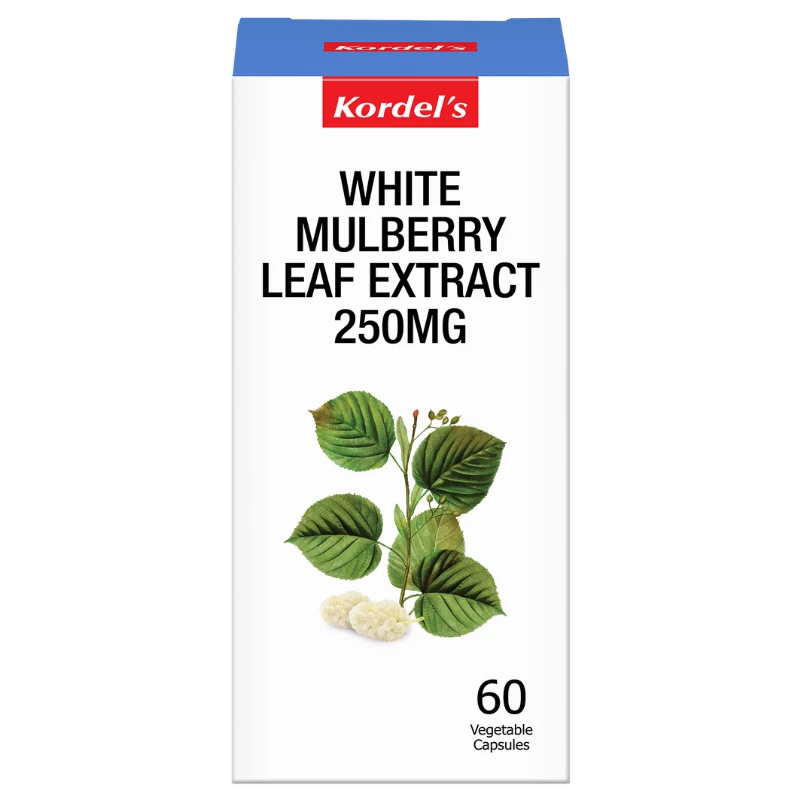 Kordels White Mulberry Leaf Extract 250Mg 60'S Front